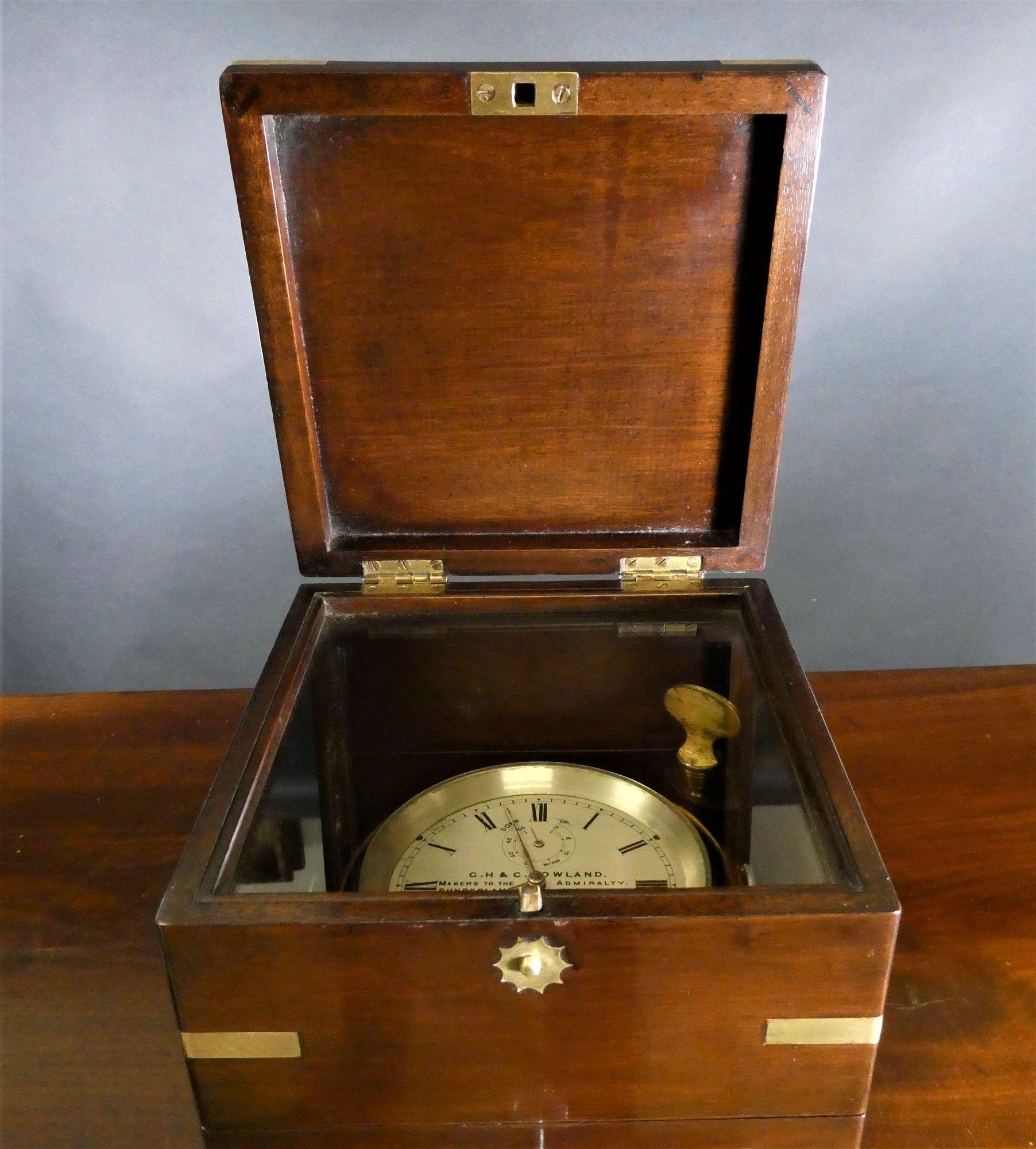 English Two Day Marine Chronometer, G.H & C Gowland, Sunderland No.1931 For Sale