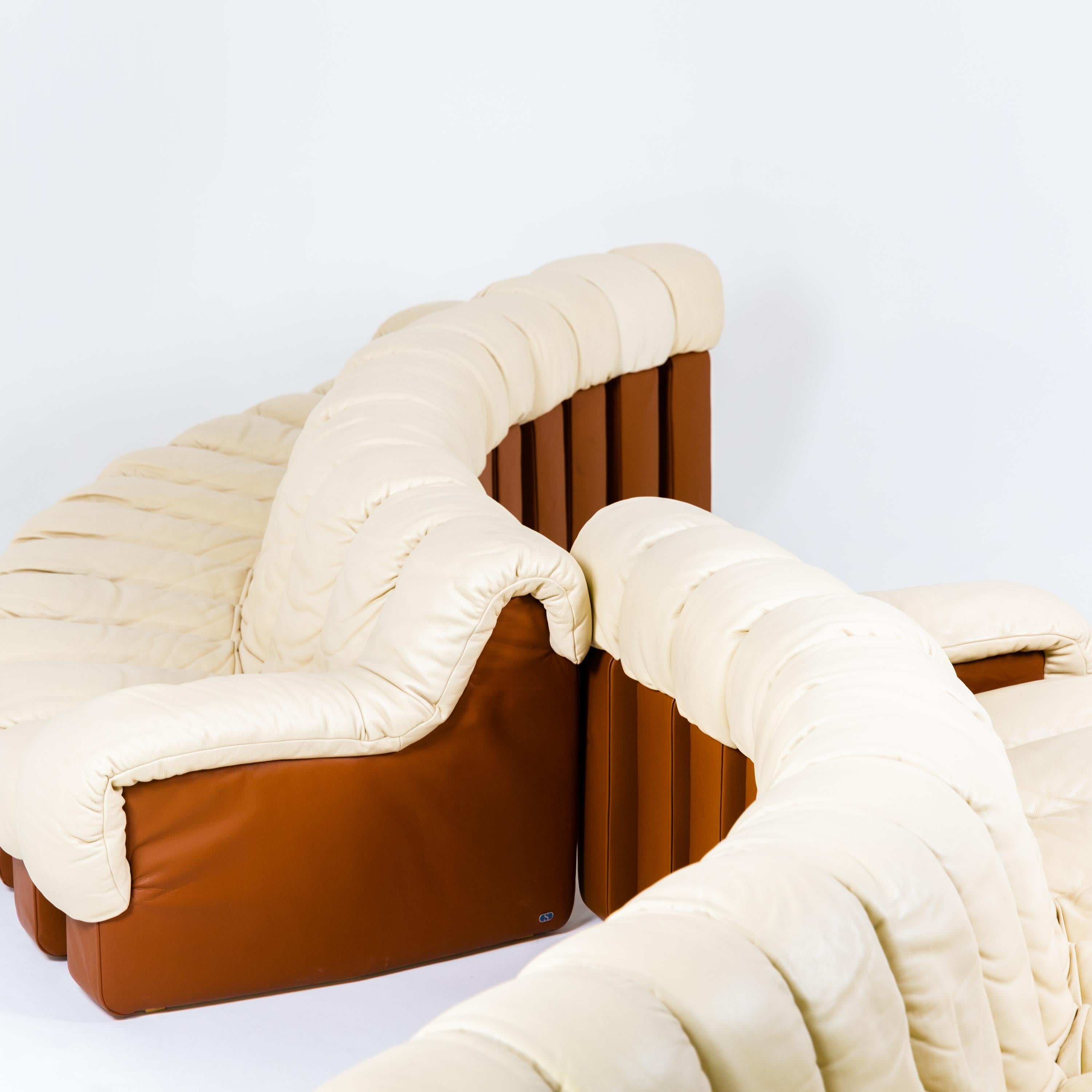 Two De Sede Leather Sofas, Model 