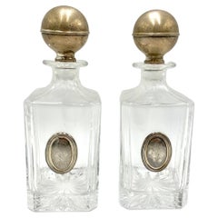 Two Decanters for Whiskey and Cognac, Italy, 1980s