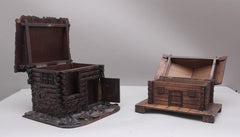 Two Decorative 19th Century Black Forest Cottages