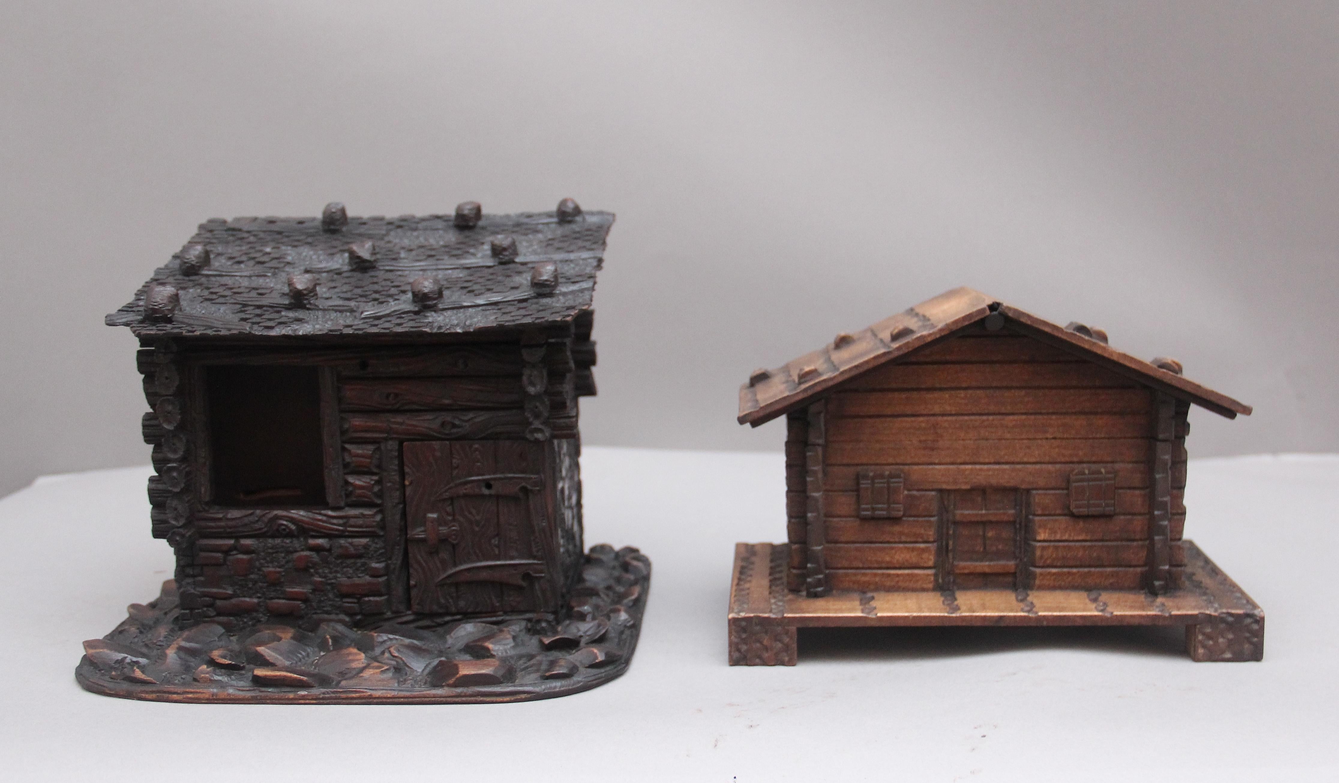 Late 19th Century Two Decorative 19th Century Black Forest Cottages