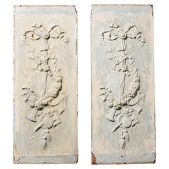 Two Decorative Antique Wall Panels
