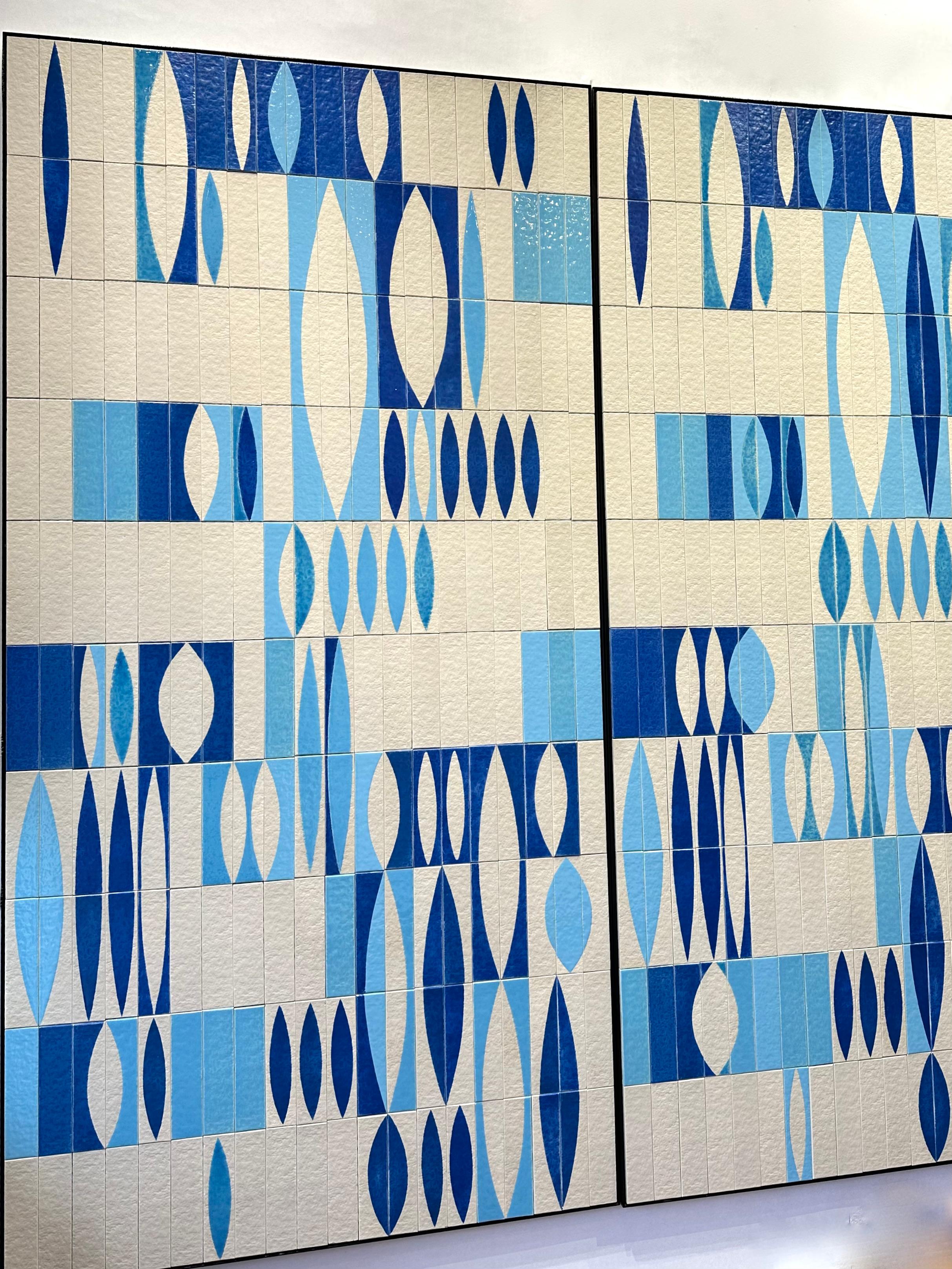 Zwei dekorative Tafeln, Roger Capron, Vallauris um 1960 (Mitte des 20. Jahrhunderts) im Angebot