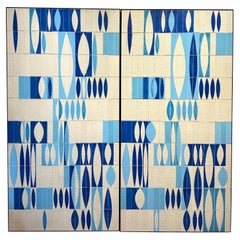 Two Decorative Panels, Roger Capron, Vallauris c. 1960