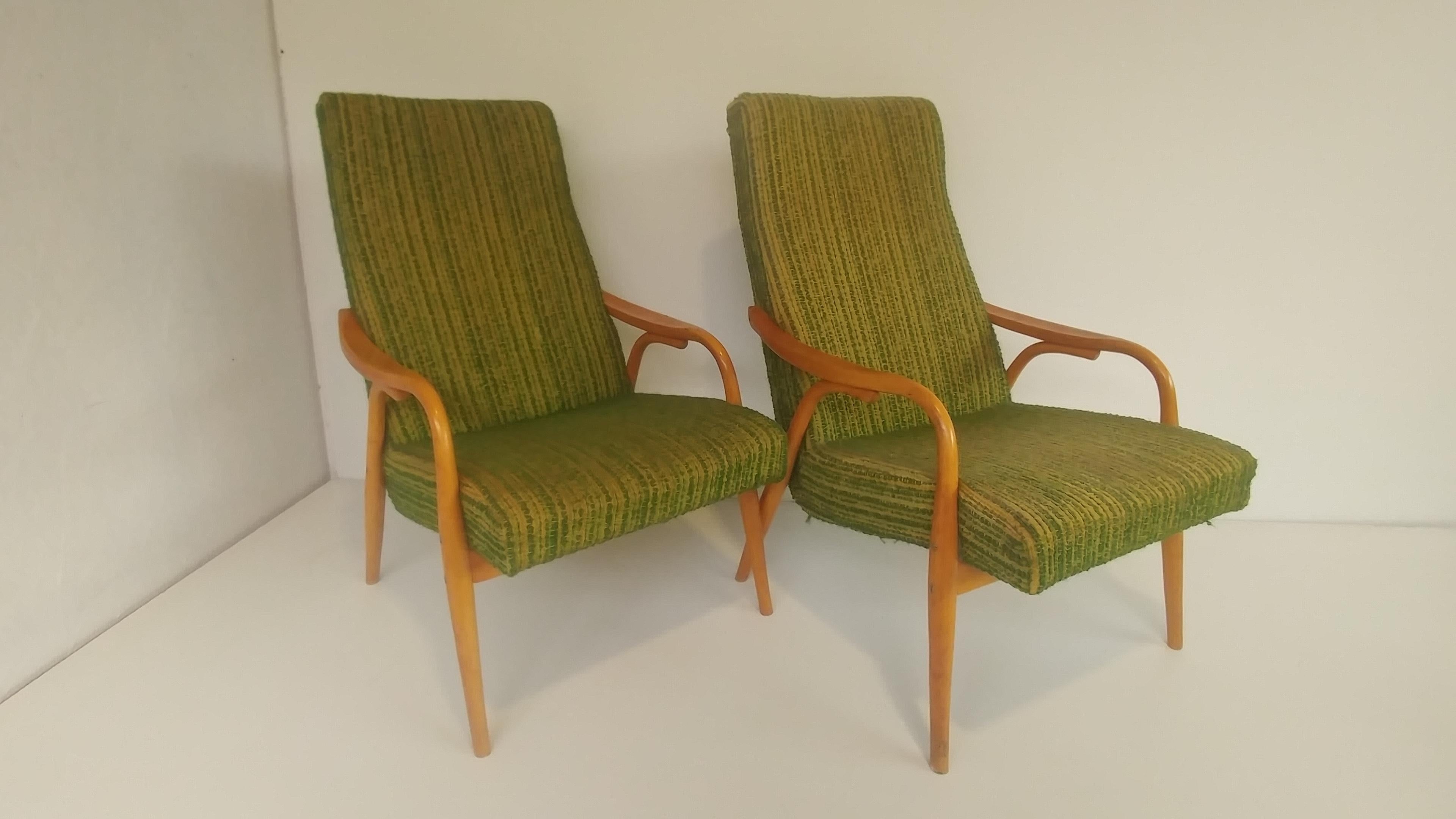 Art Deco Two Design Armchair . For Sale