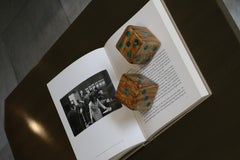 Set di due dadi in Wood Wood e Malachite