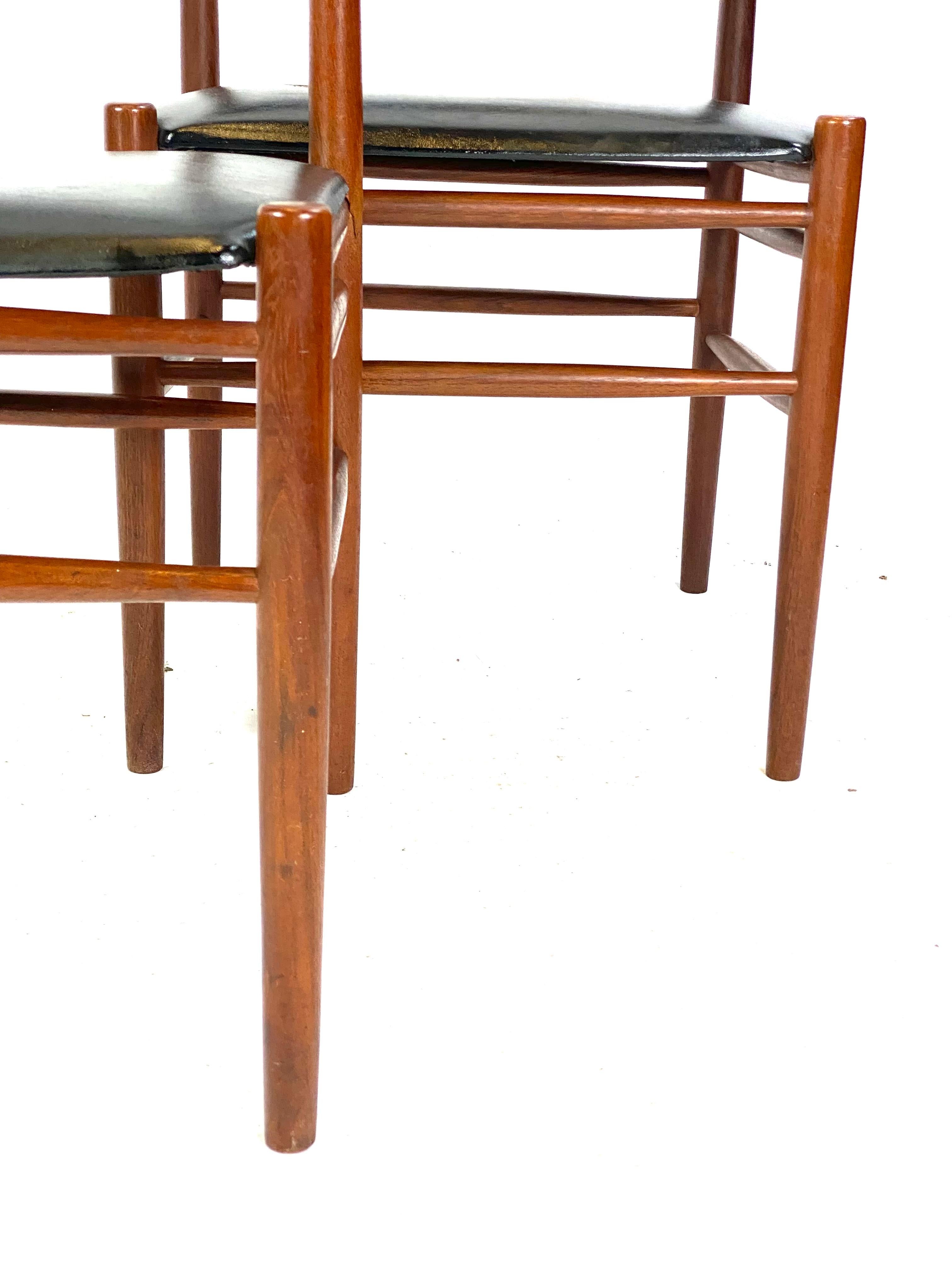Two Dining Room Chairs in Teak of Danish Design, 1960s 3