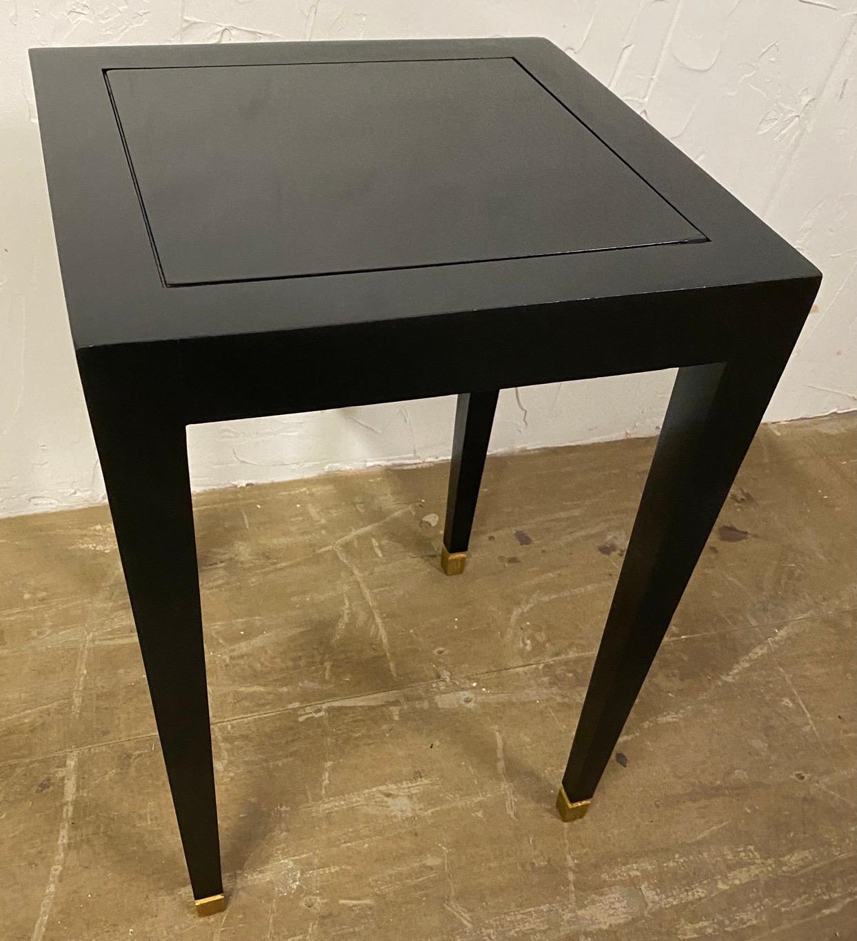 North American Two Donghia Madrid Square Side Tables For Sale