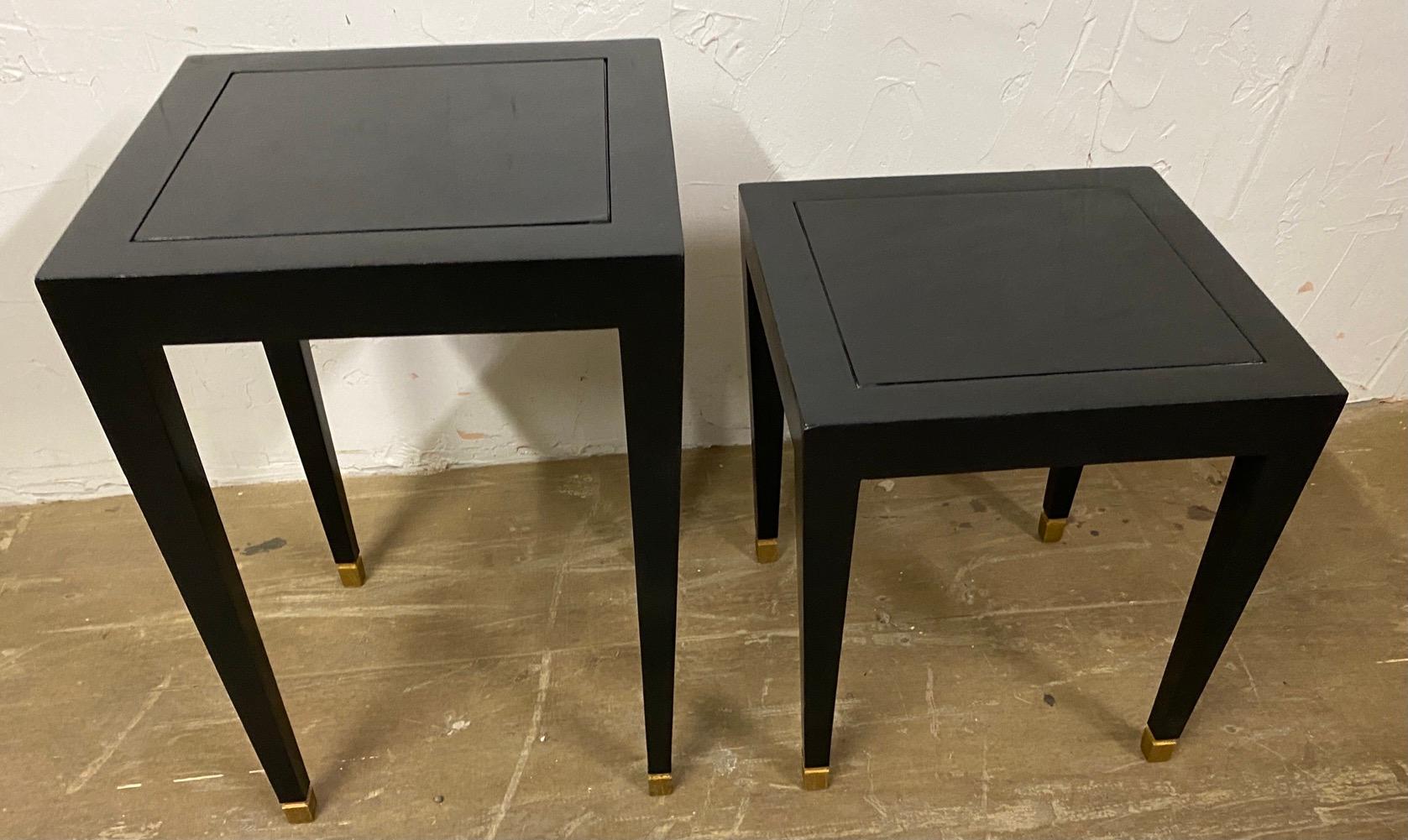 Two Donghia Madrid Square Side Tables In Good Condition For Sale In Sheffield, MA