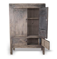 Two Door Cabinet Made from Reclaimed Elm