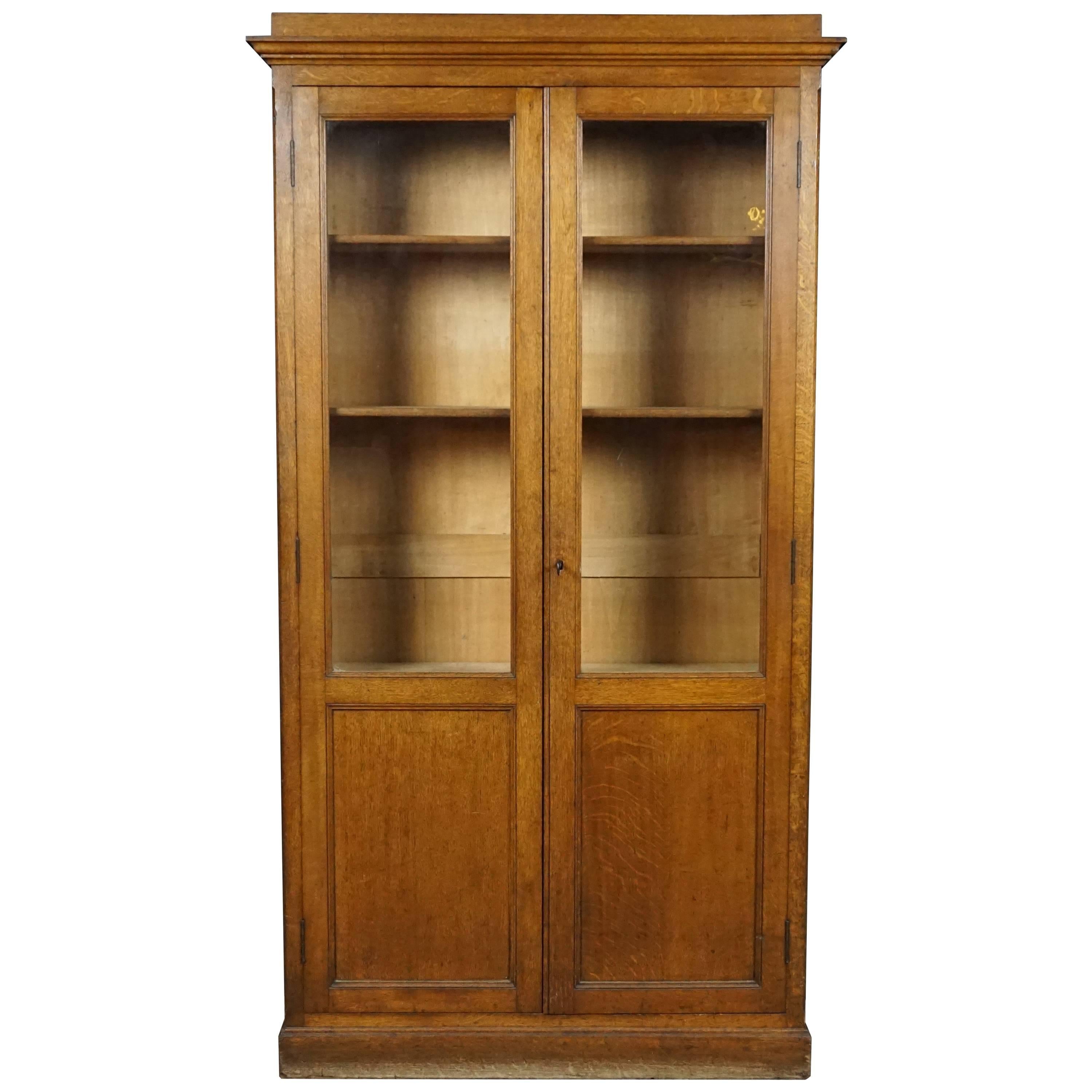 Two-Door Glass Book Case from France, circa 1930