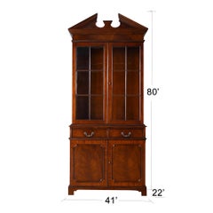 Two Door Mahogany China Closet