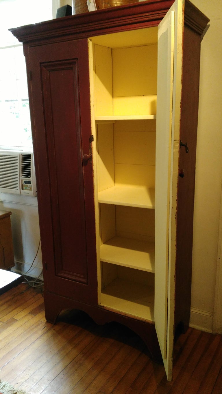 TwoDoor Painted Canadian Armoire at 1stDibs
