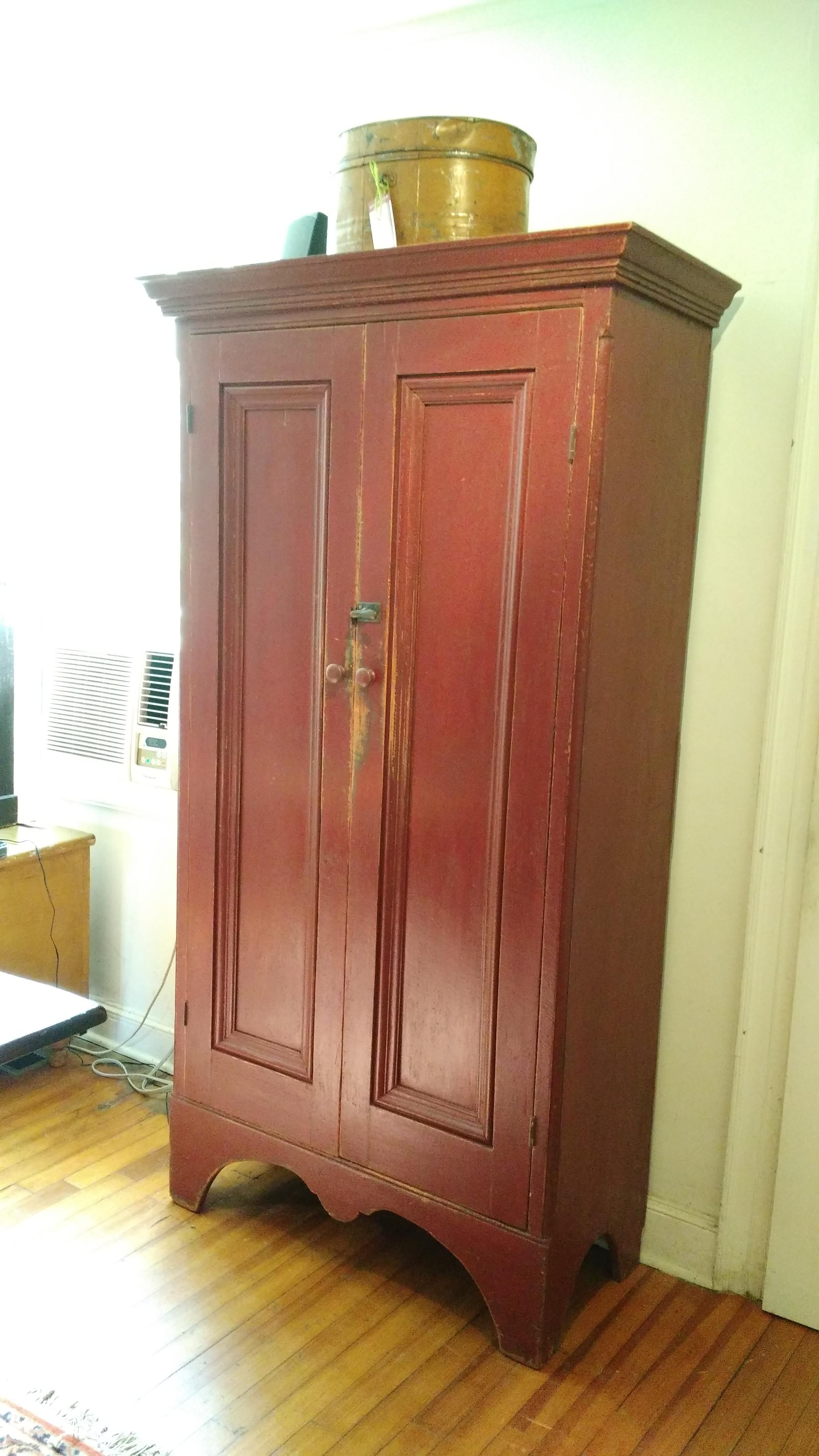 Pine Two-Door Painted Canadian Armoire