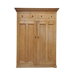 Antique Two Door Pine Cabinet