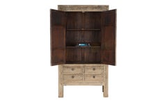 Two Door Reclaimed Elm Armoire