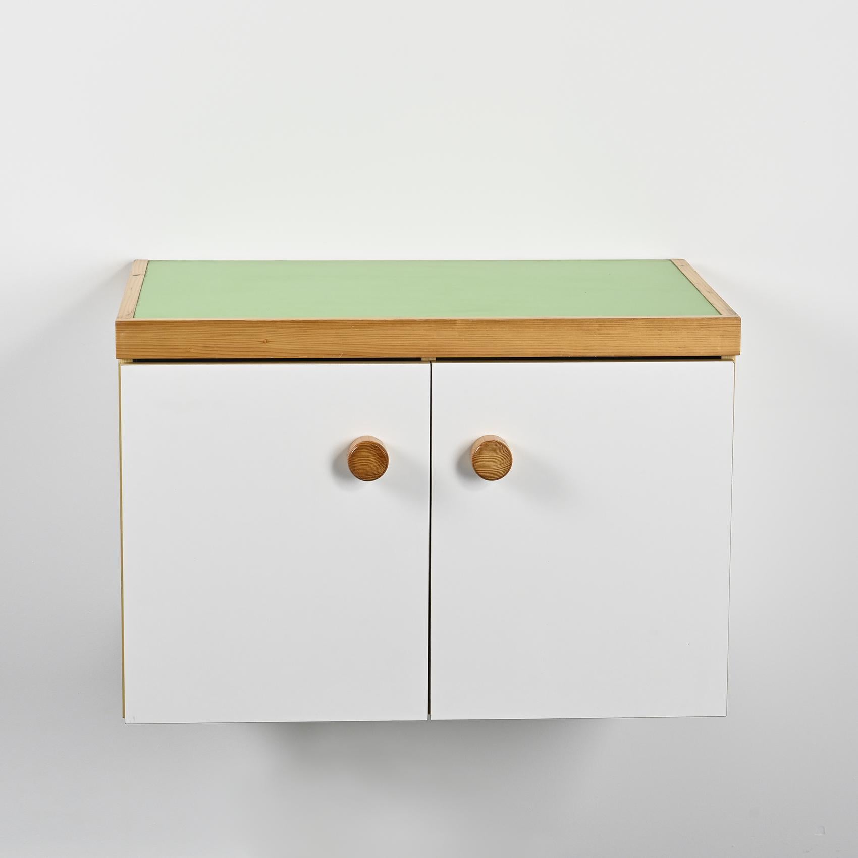 Two-door Sideboard from Les Arcs by Charlotte Perriand In Good Condition In VILLEURBANNE, FR