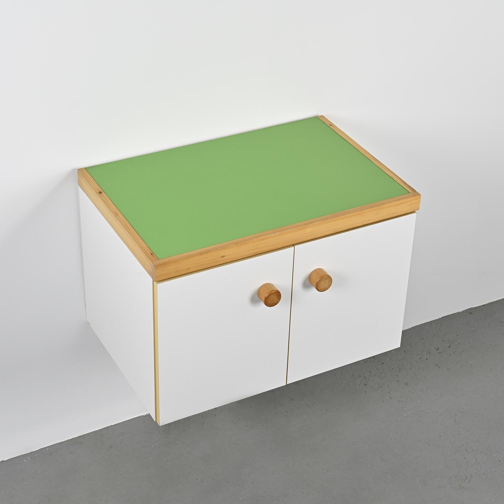 Pine Two-door Sideboard from Les Arcs by Charlotte Perriand