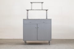 Two Doors Cabinet in Laminate and Baveno Granite by Driade 1980s Italy