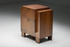 Meuble de rangement à deux étages de style moderniste par John Van Zeeland, Belgique, 1933