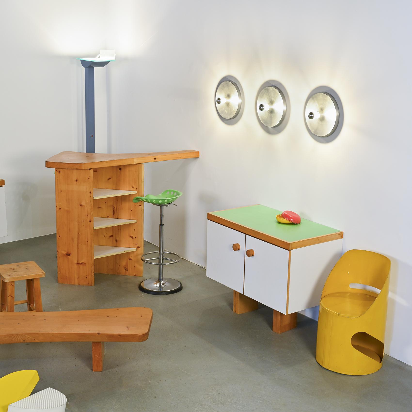 Mid-Century Modern Two-doors Sideboard from Les Arcs by Charlotte Perriand For Sale