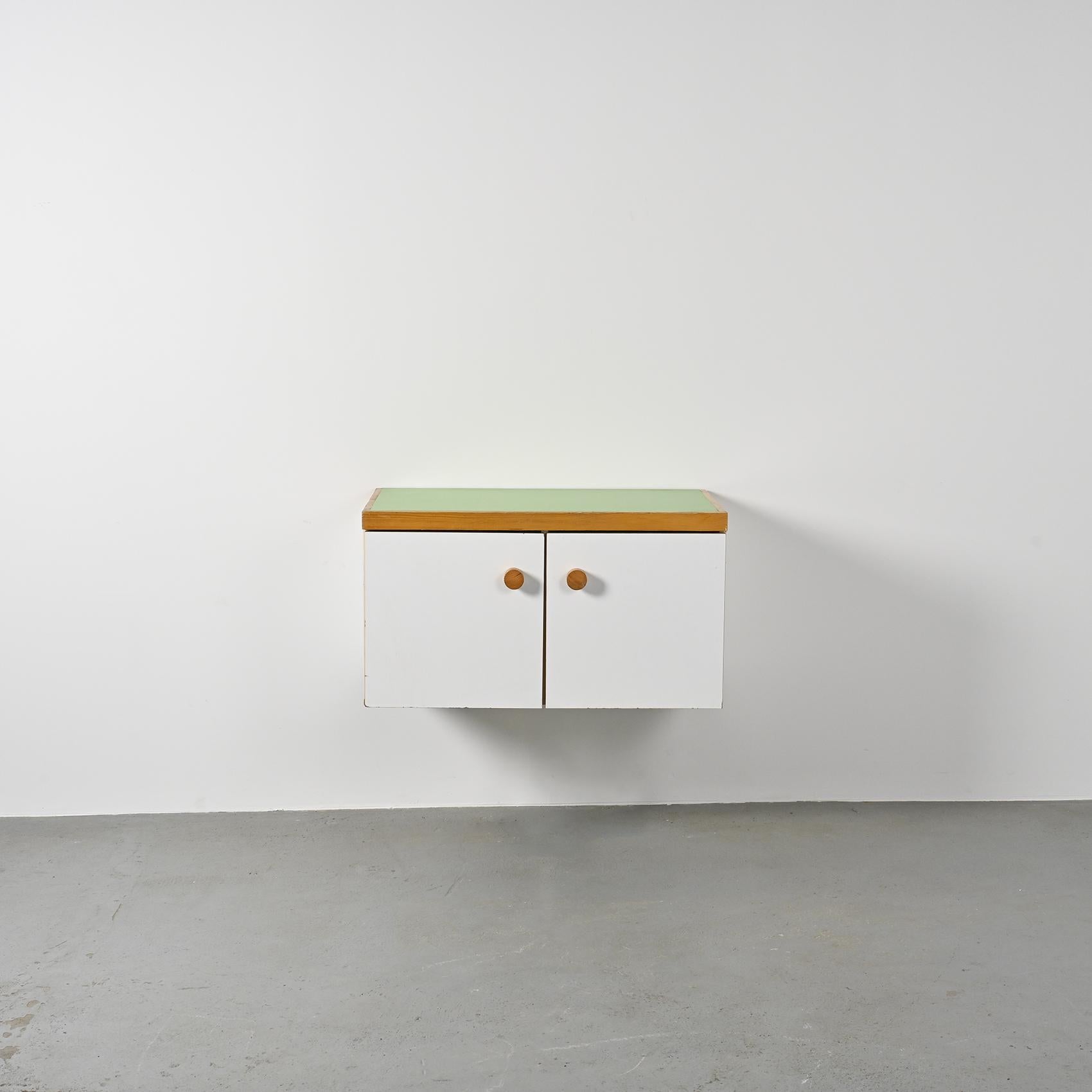 French Two-doors Sideboard from Les Arcs by Charlotte Perriand For Sale