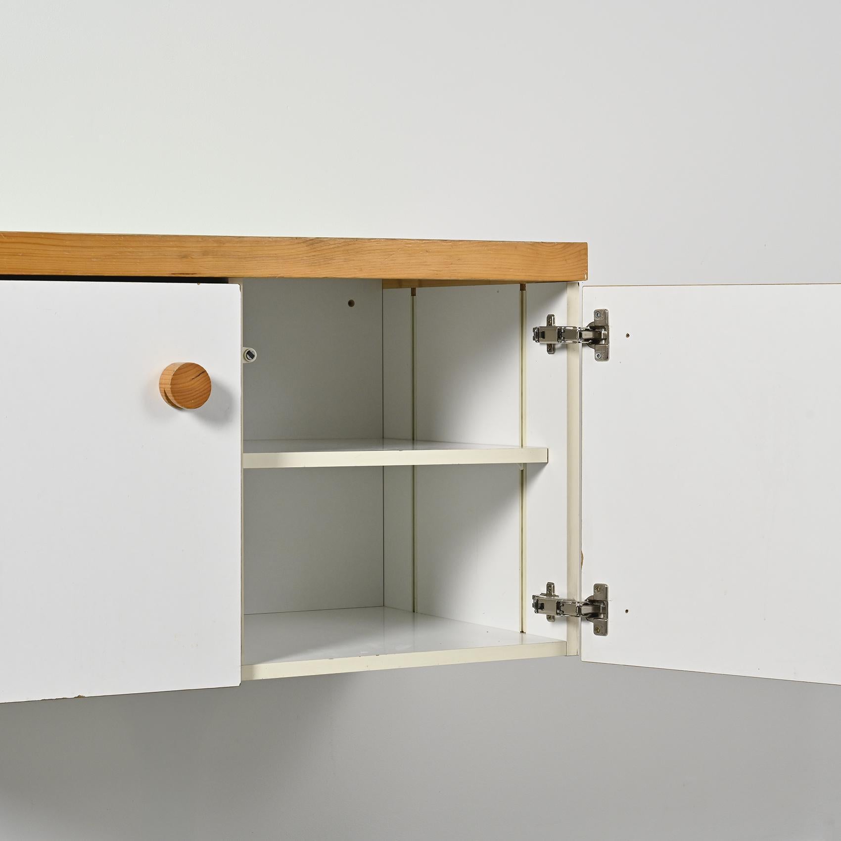 Two-doors Sideboard from Les Arcs by Charlotte Perriand For Sale 1
