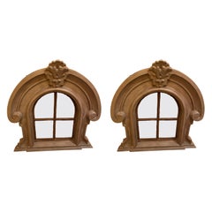 Two Dormer Windows in Cast Iron from the 19th Century