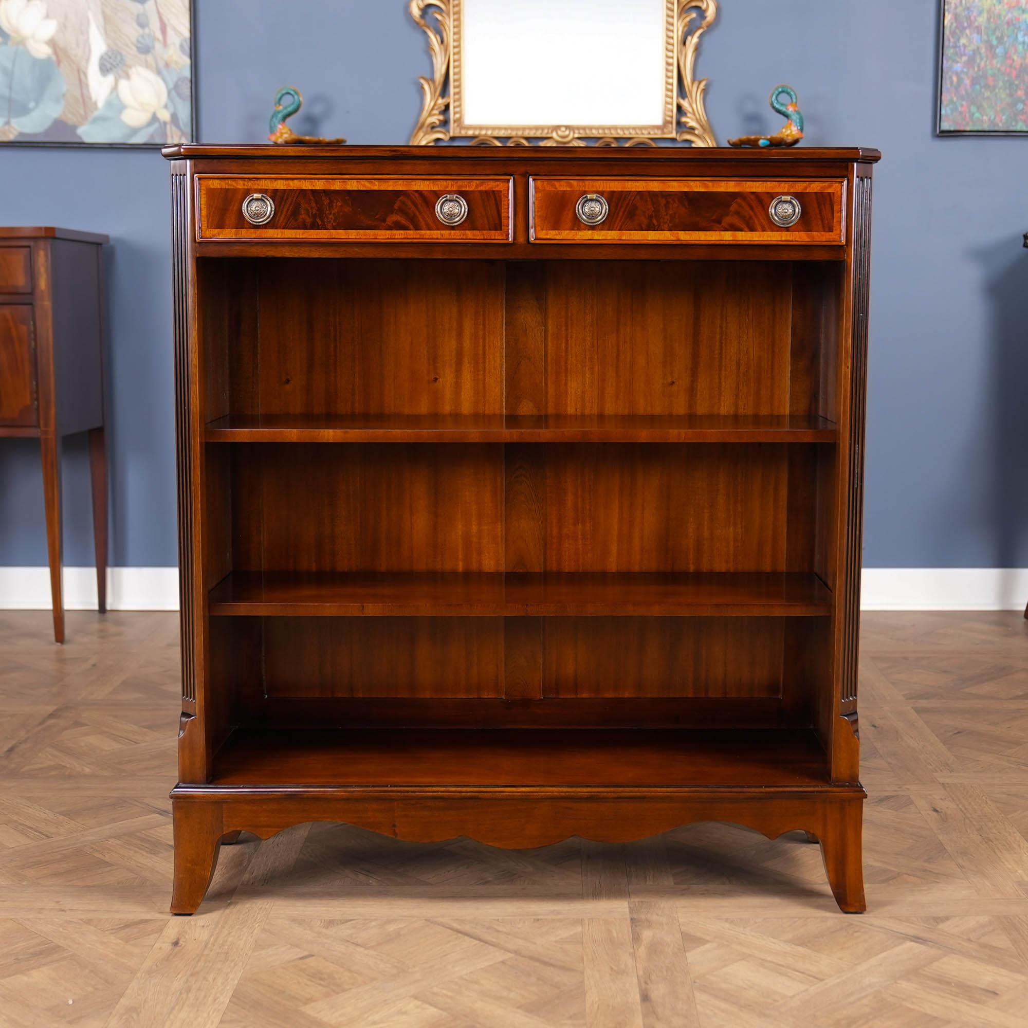 Two Drawer Bookcase For Sale 4