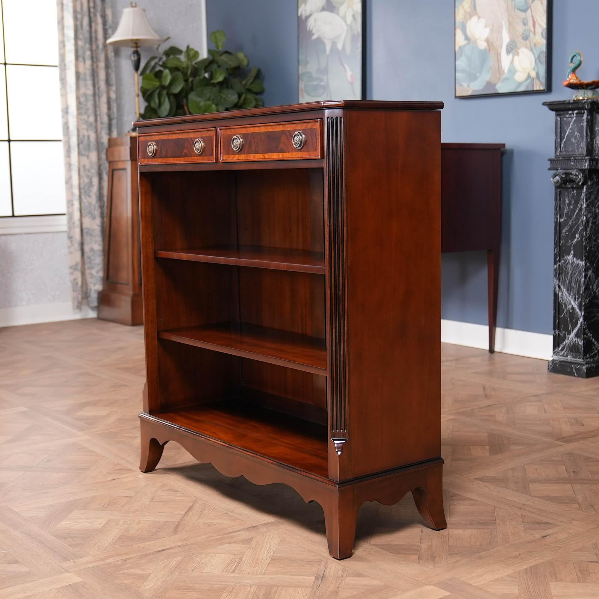 Two Drawer Bookcase For Sale 5