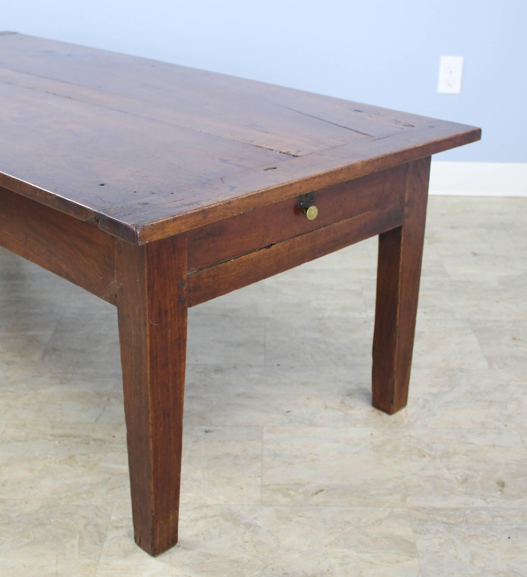 French Two-Drawer Cherry Coffee Table