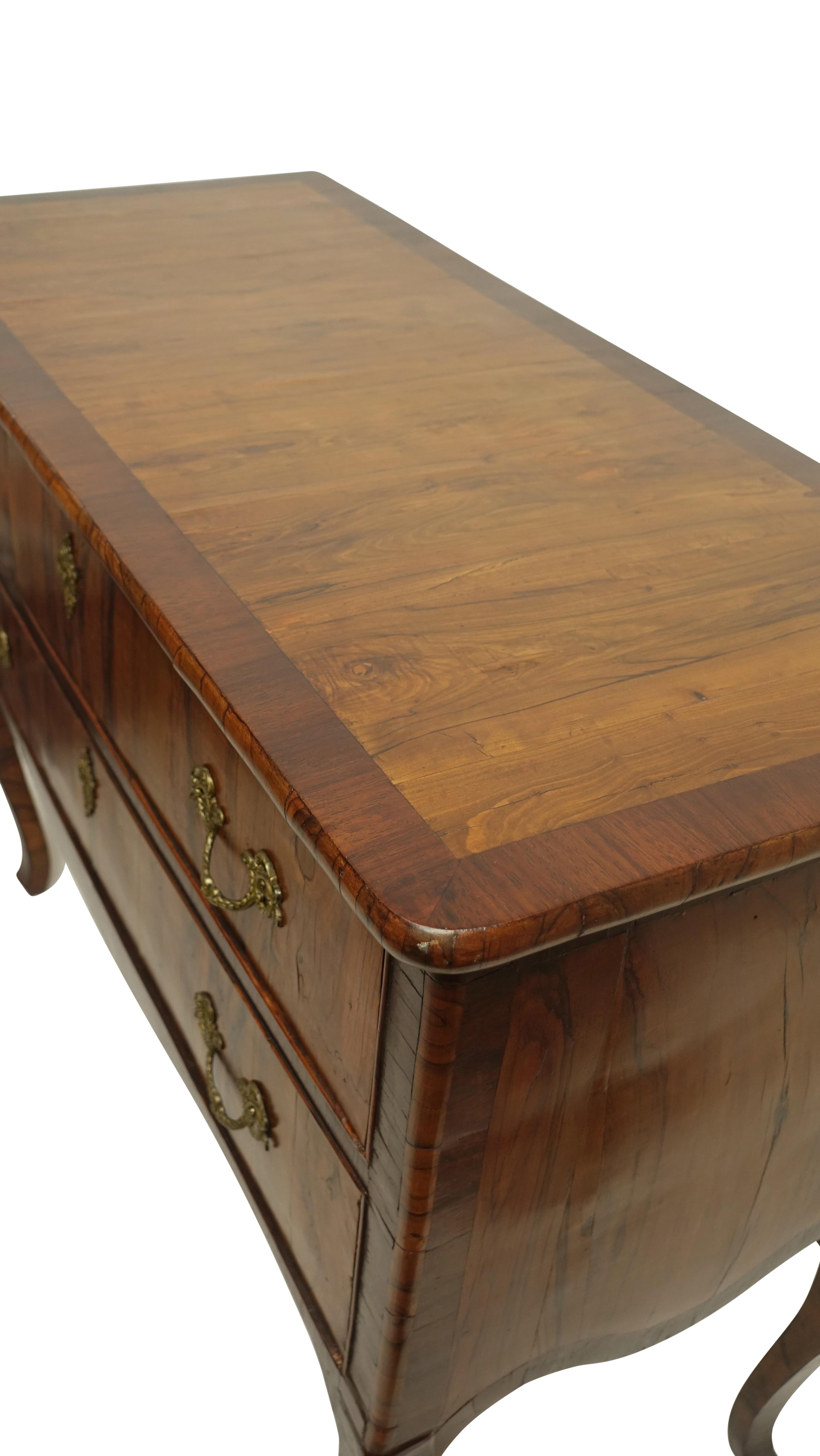 Two-Drawer Commode of Mahogany and Circassian Walnut, Portuguese,  18th Century 1