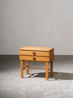 Two Drawer Console Table in Oak Model "Charmant" by Sigurd Göransson, 1960s