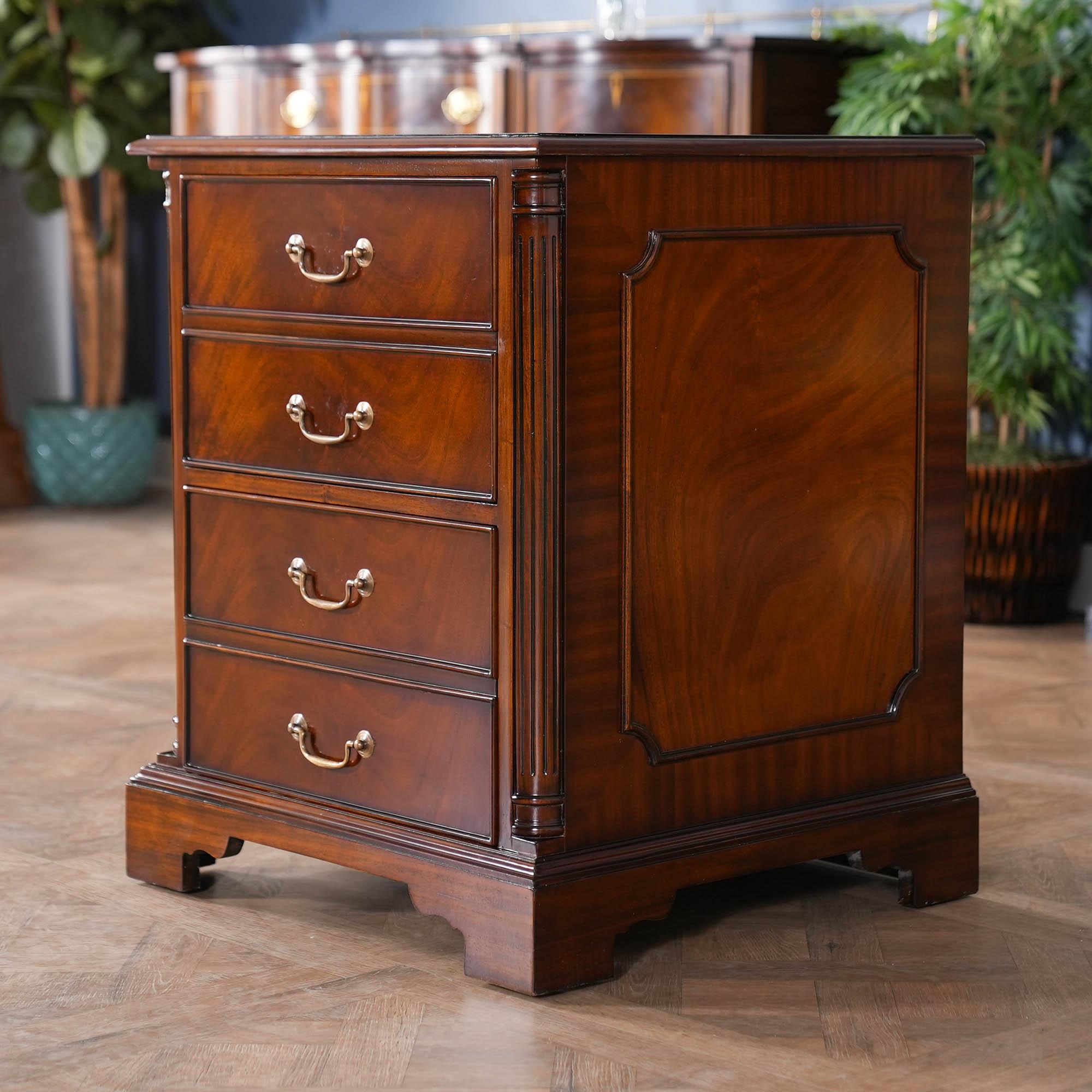 Archivador de dos cajones Chippendale en venta