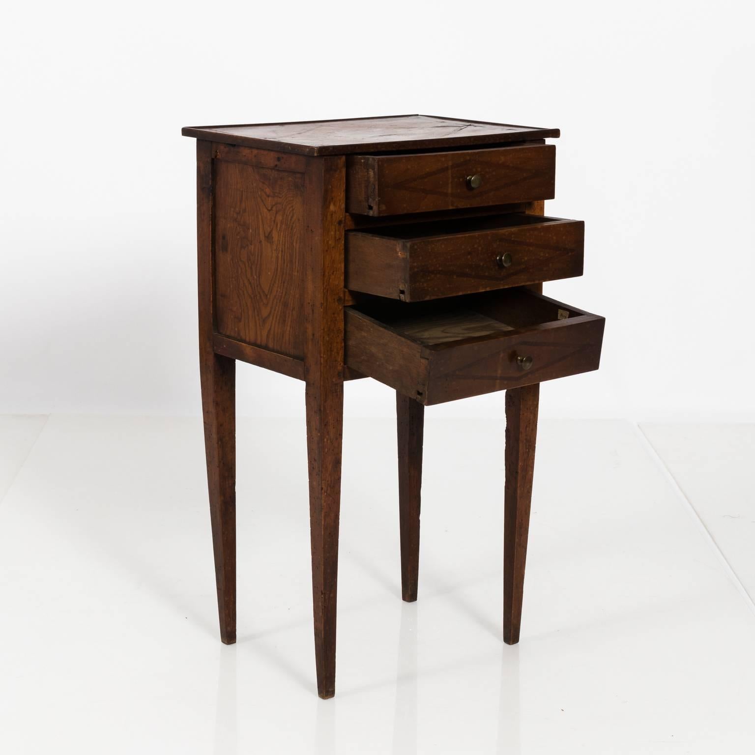 19th Century Thee Drawer French Commode, circa 1820