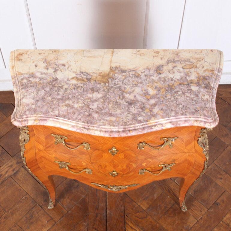 Louis XV Two-Drawer Inlaid Commode