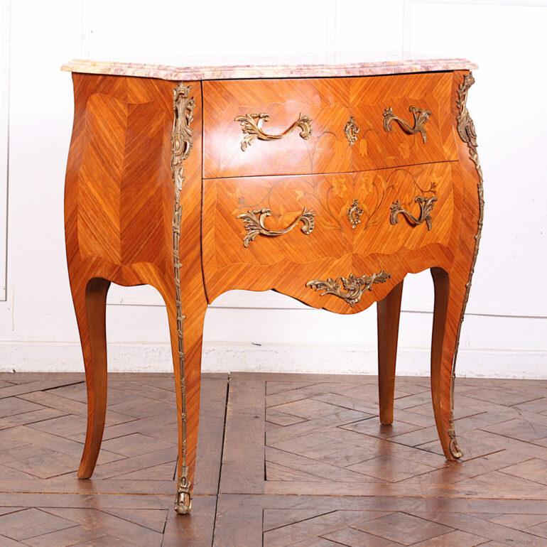 French Two-Drawer Inlaid Commode