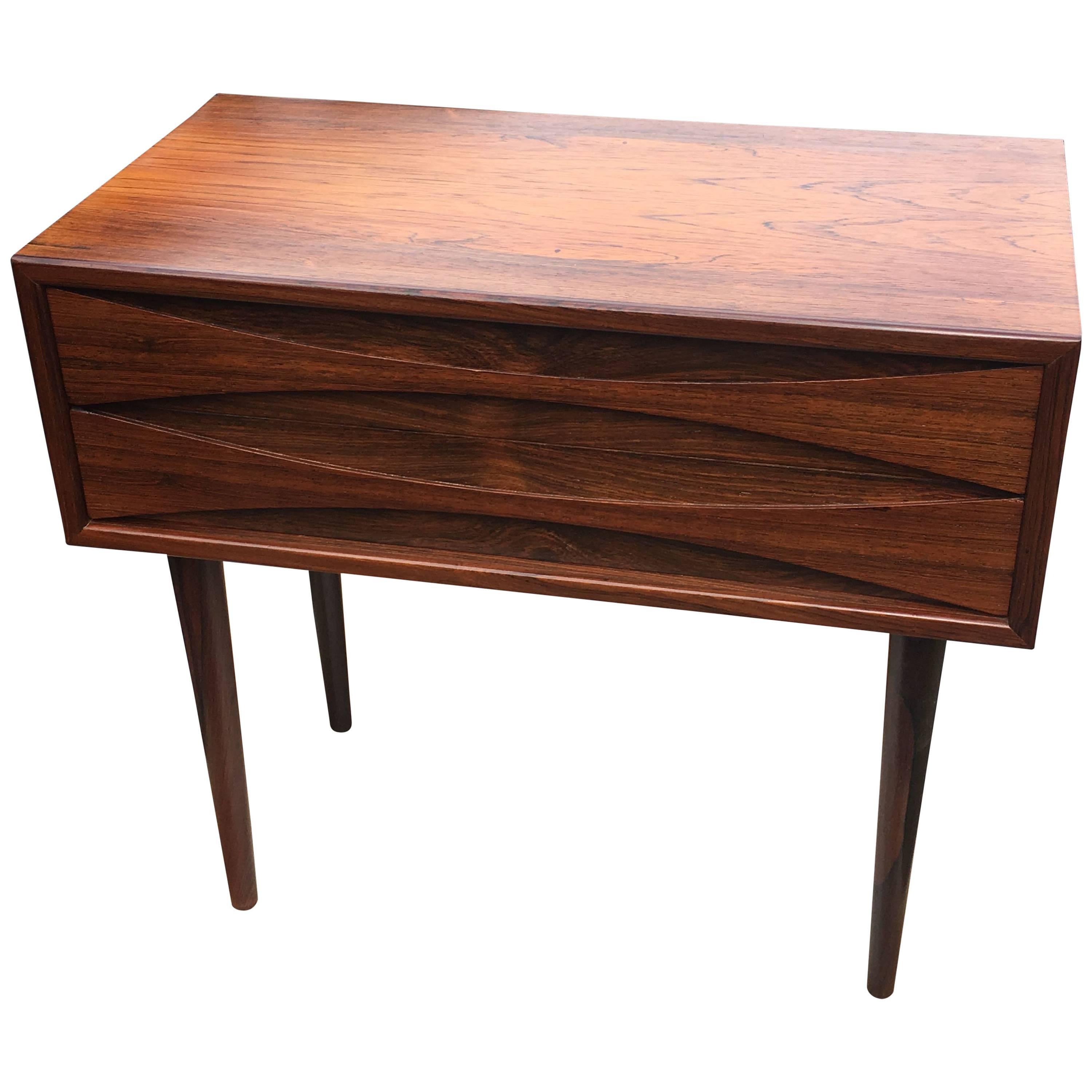Two-Drawer Rosewood Low Cabinet by Arne Vodder for NC Mobler