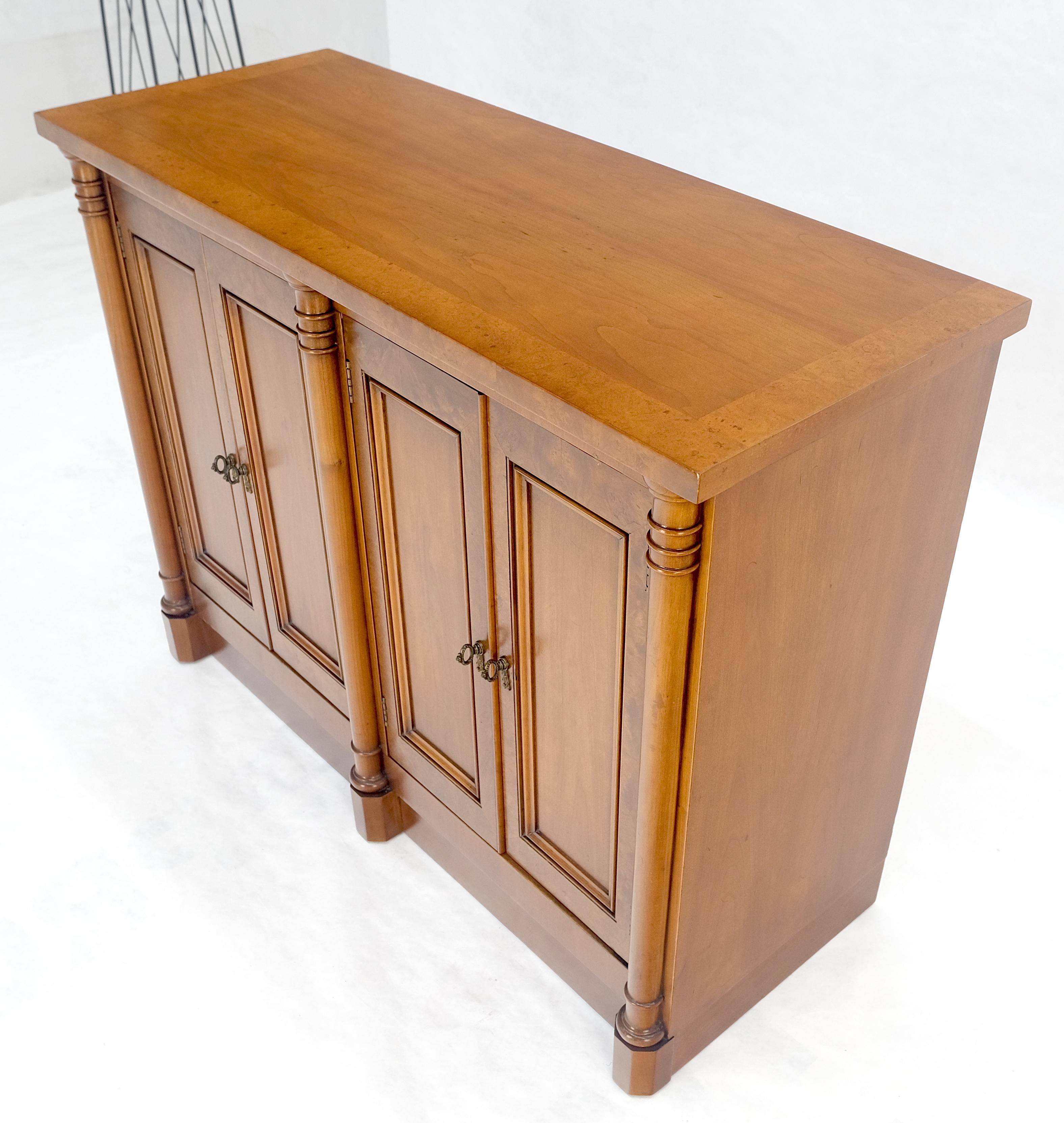 Two Drawers Two Draws Empire Revival Server Credenza Sideboard Cabinet MINT For Sale 5