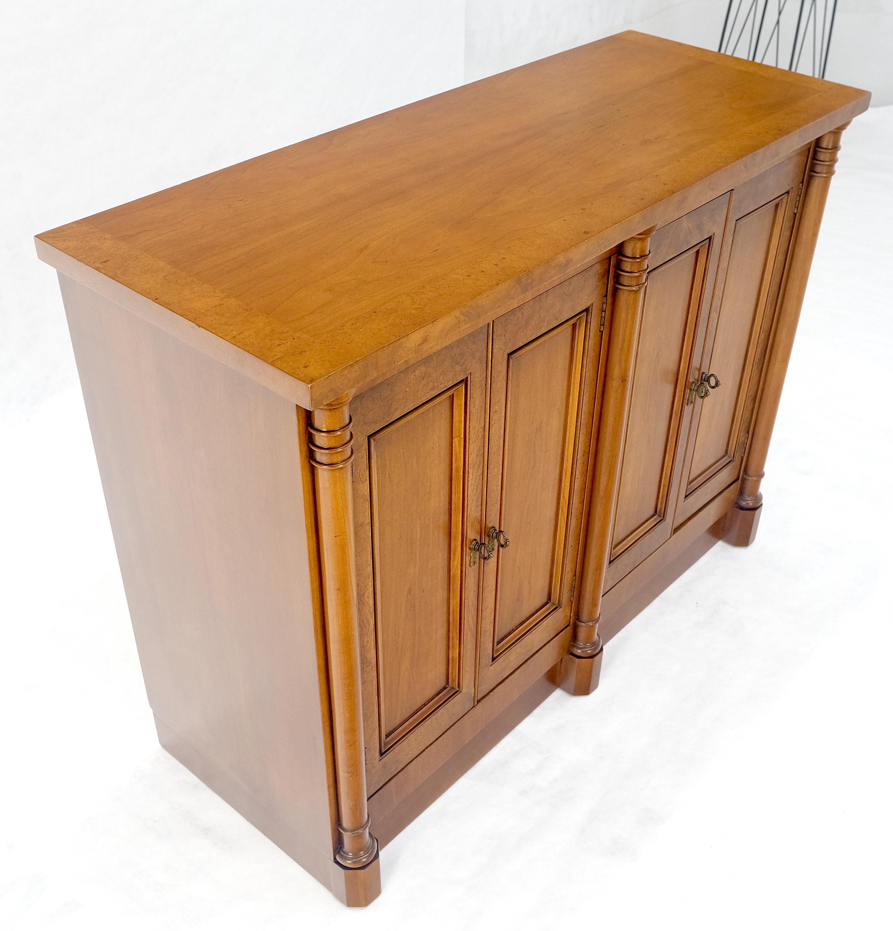 Two Drawers Two Draws Empire Revival Server Credenza Sideboard Cabinet MINT For Sale 6