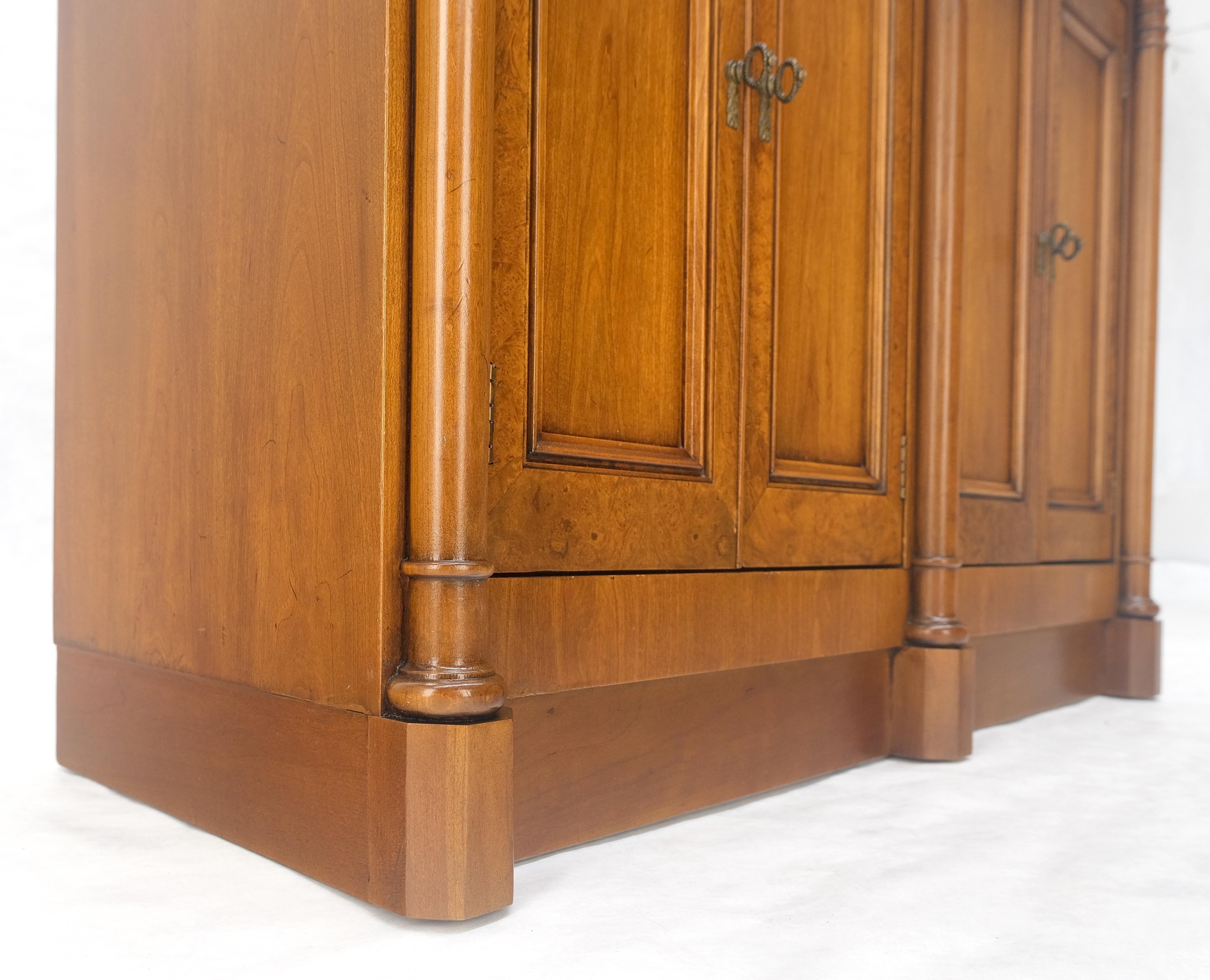 Two Drawers Two Draws Empire Revival Server Credenza Sideboard Cabinet MINT For Sale 8