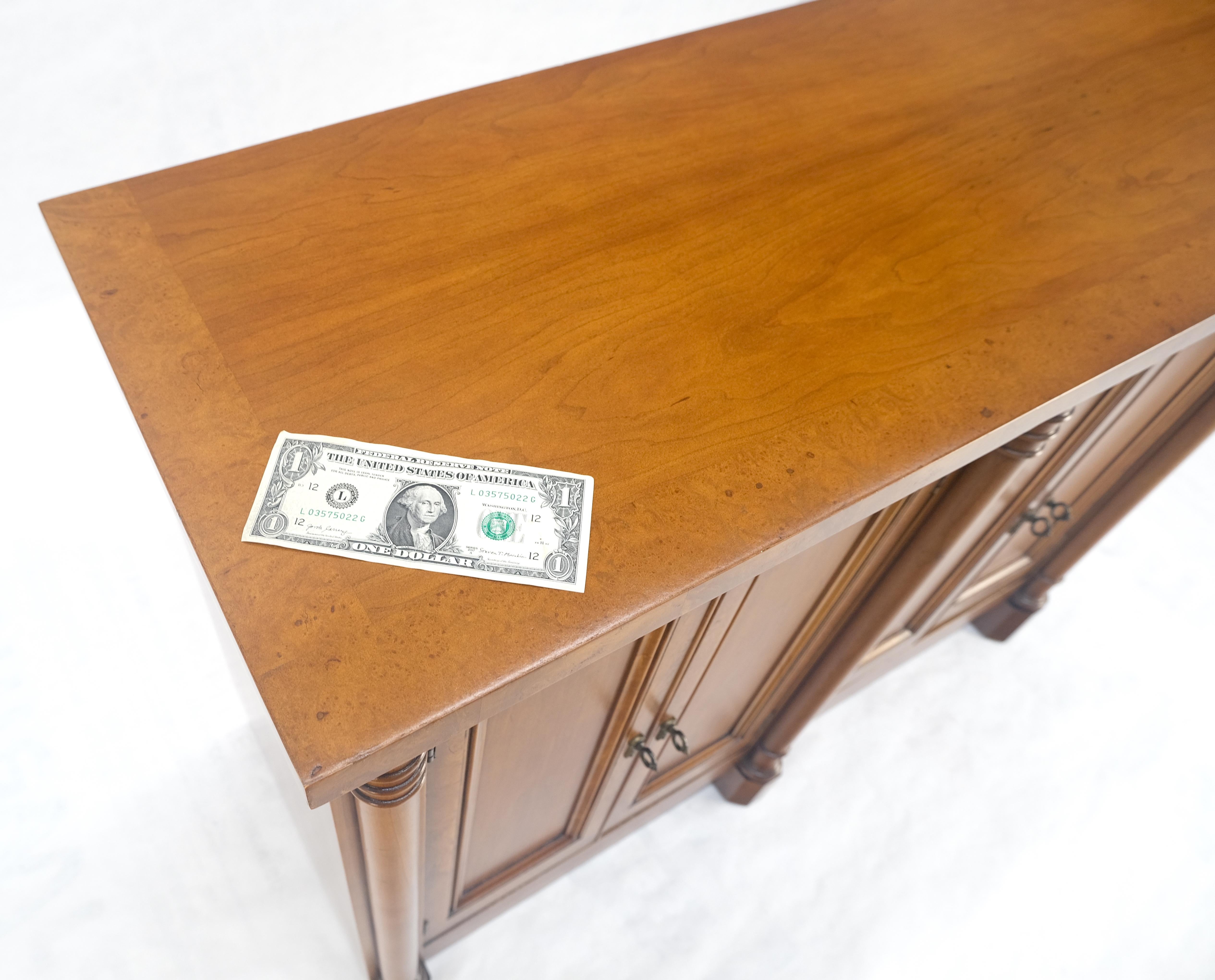 Two Drawers Two Draws Empire Revival Server Credenza Sideboard Cabinet MINT For Sale 10