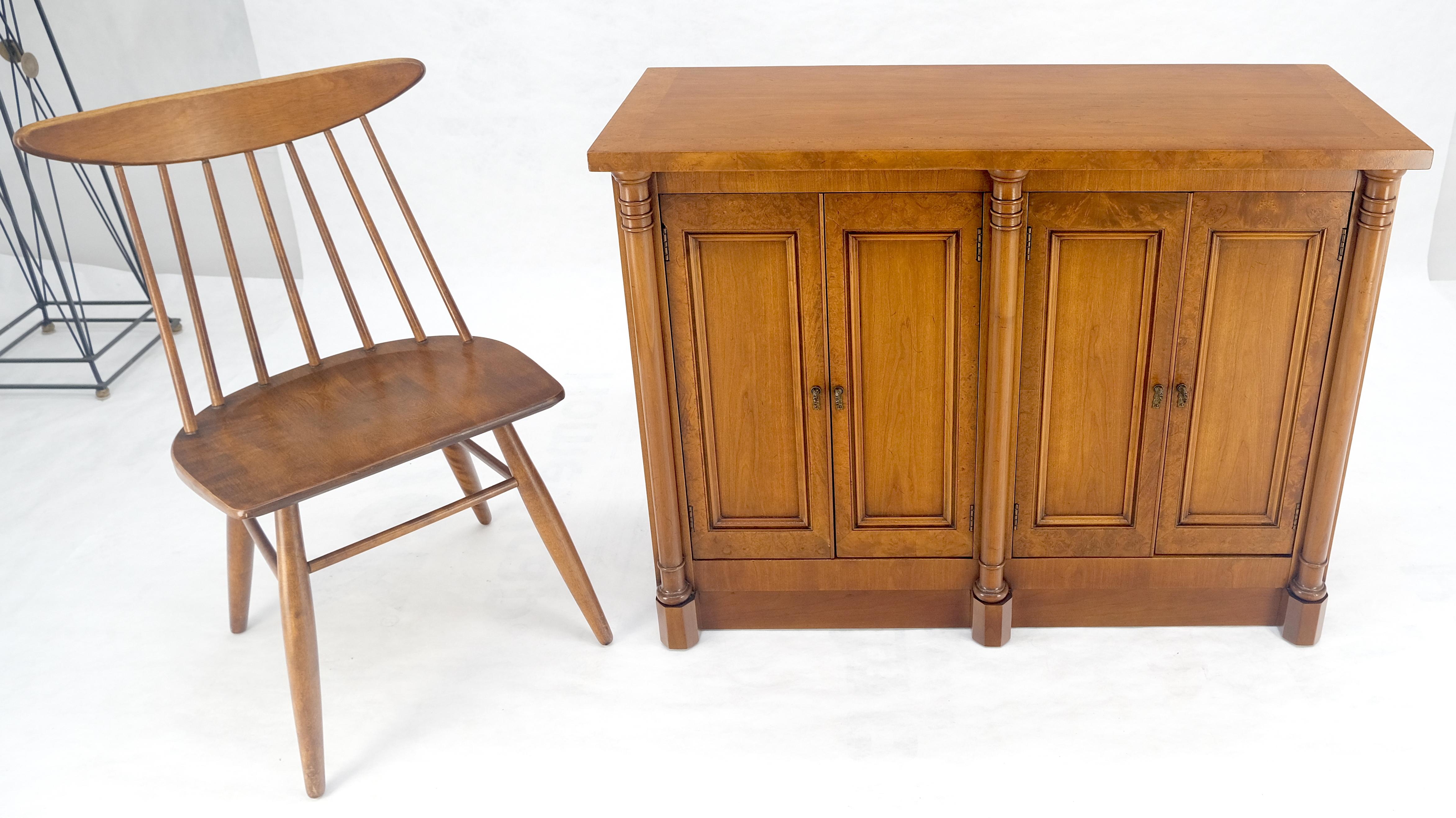 20th Century Two Drawers Two Draws Empire Revival Server Credenza Sideboard Cabinet MINT For Sale