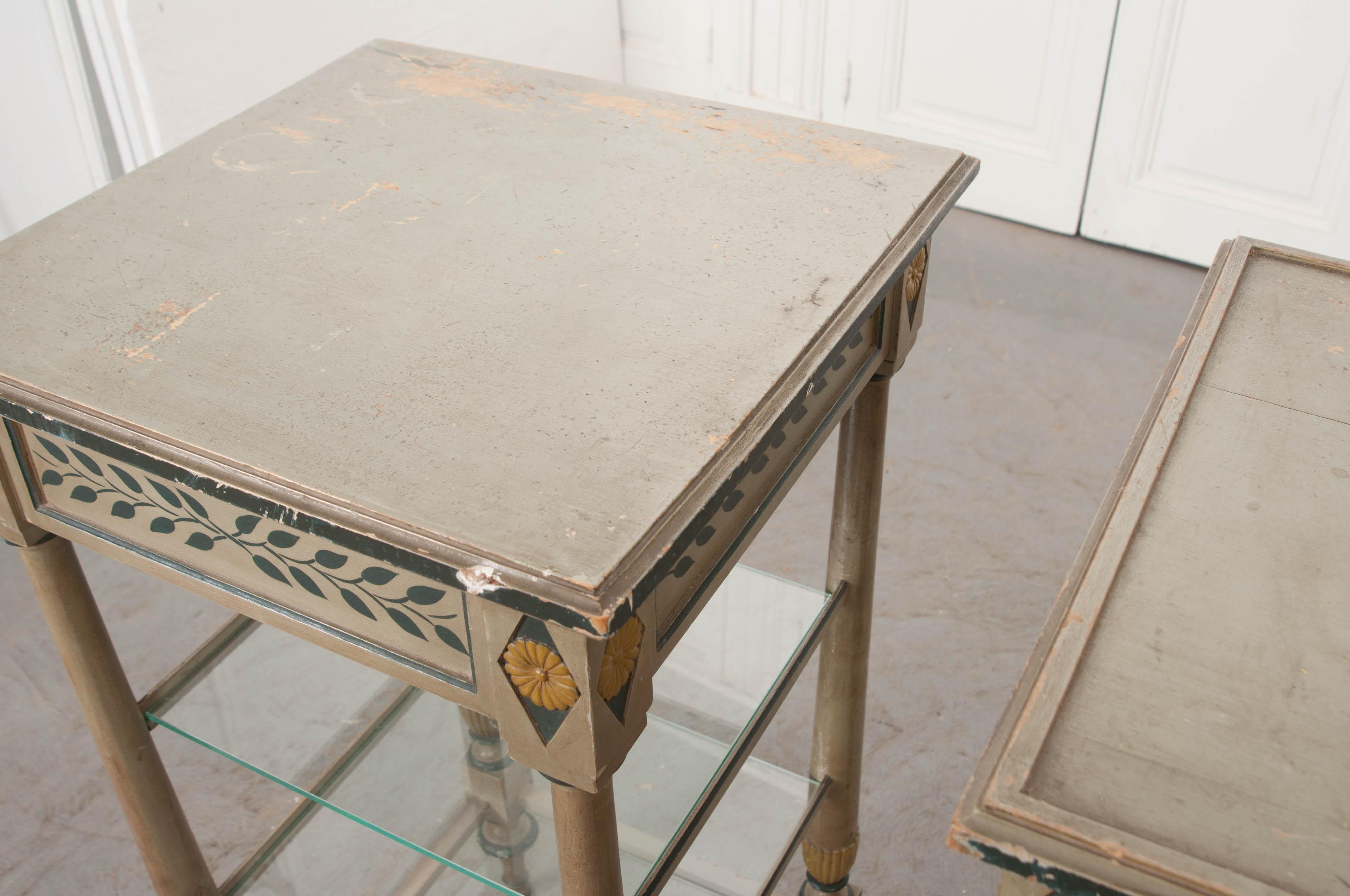 Two Dutch Early 20th Century Side Tables In Good Condition In Baton Rouge, LA