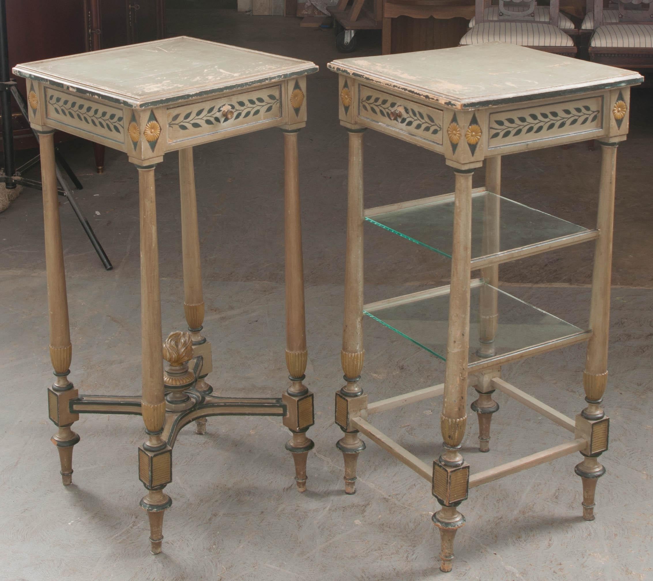 Two Dutch Early 20th Century Side Tables 1