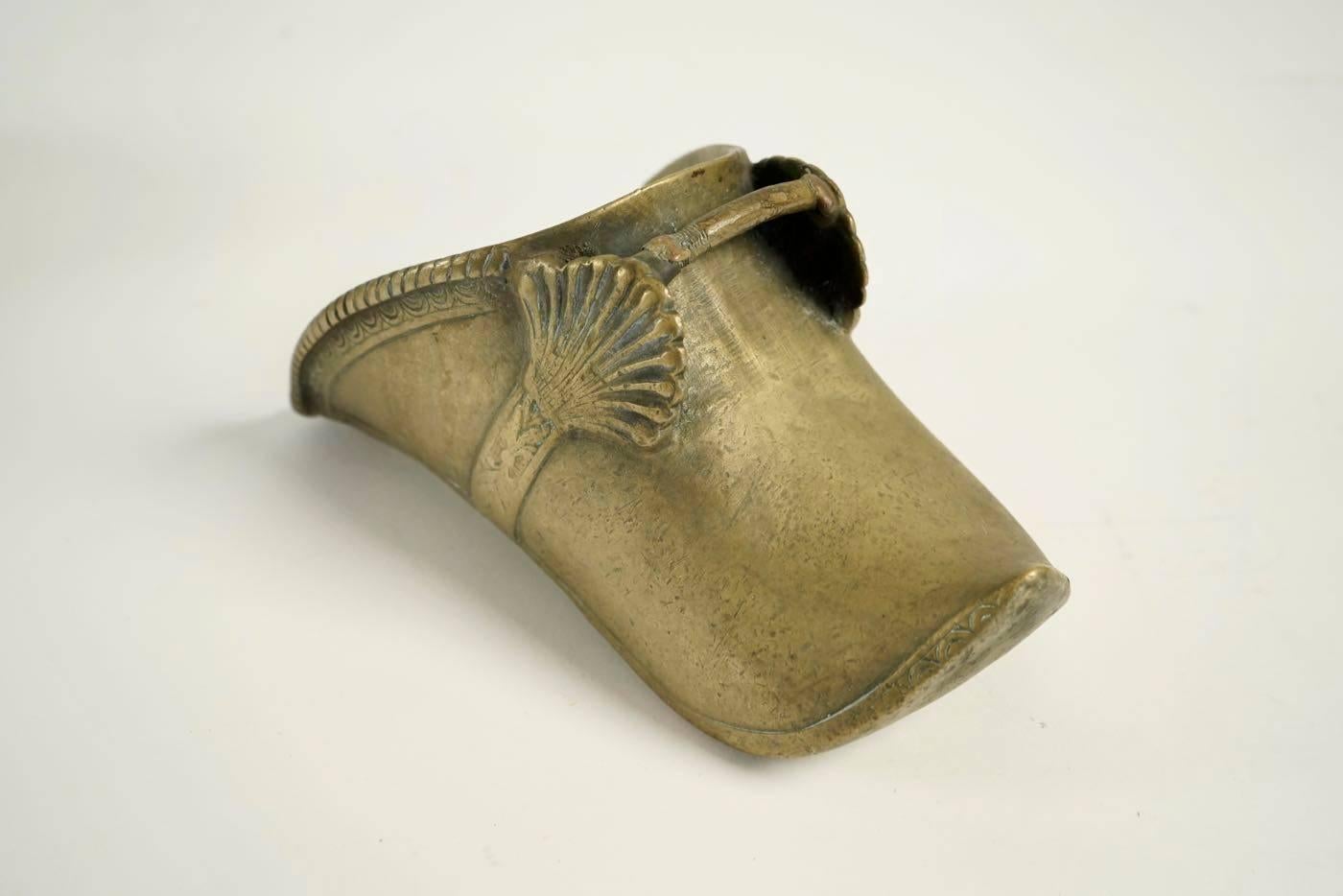 Renaissance Two Dutch Shoes from the 17th Century in Bronze