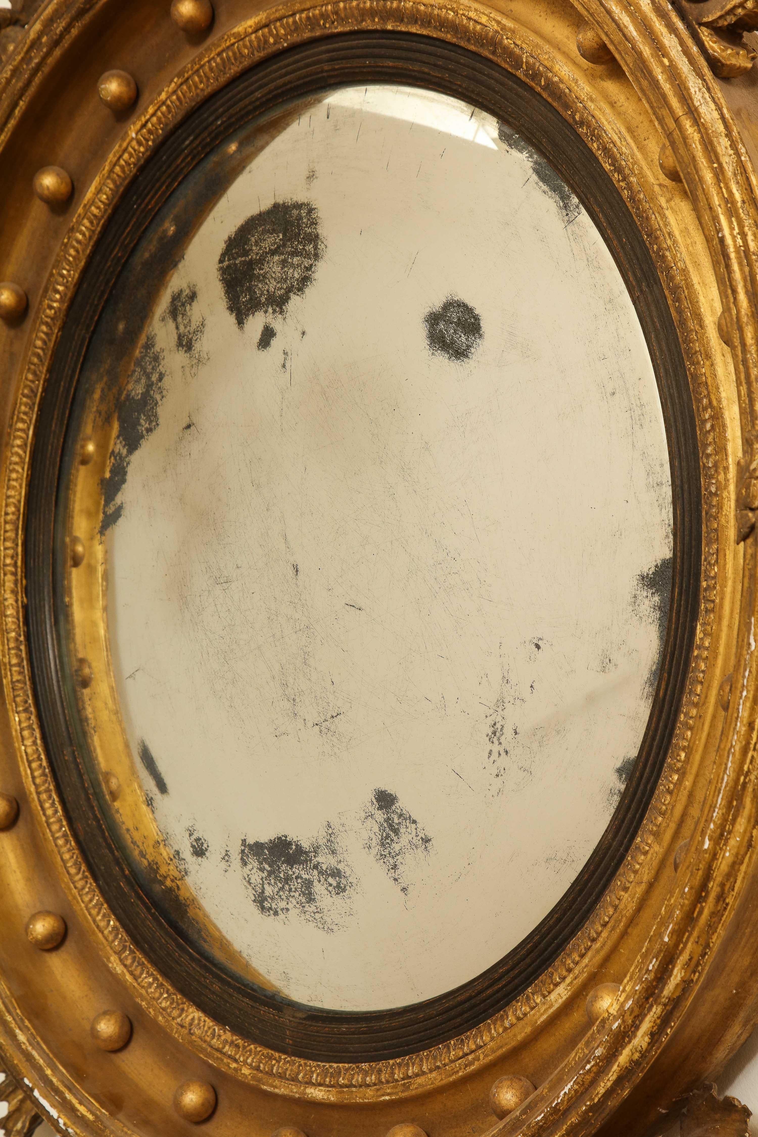 Two Early 19th Century English Convex Mirrors For Sale 11