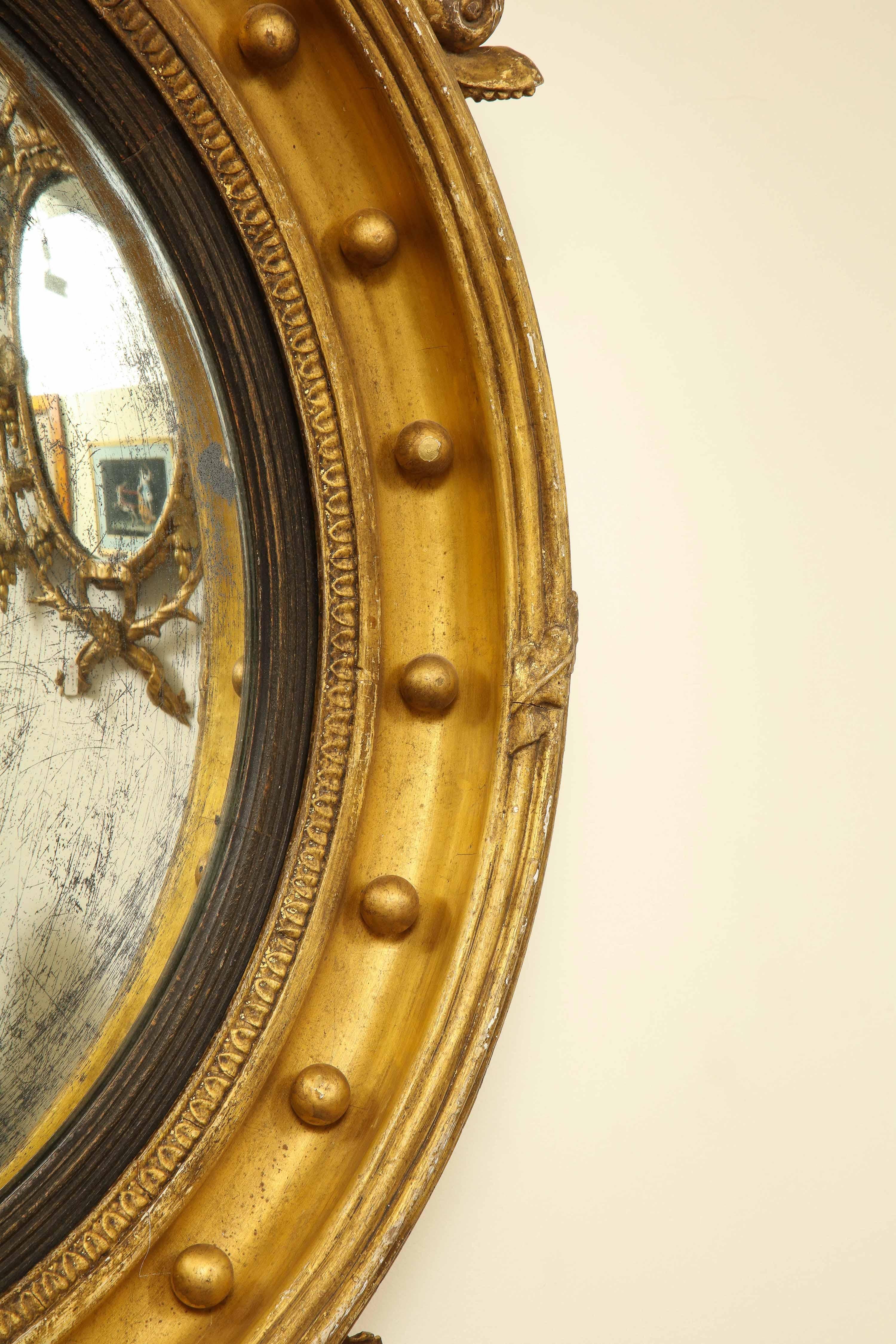 Two Early 19th Century English Convex Mirrors For Sale 3