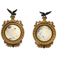 Two Early 19th Century English Convex Mirrors