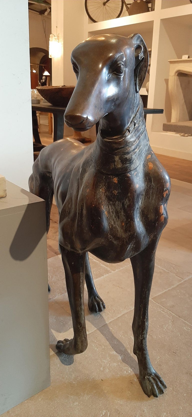large greyhound statue